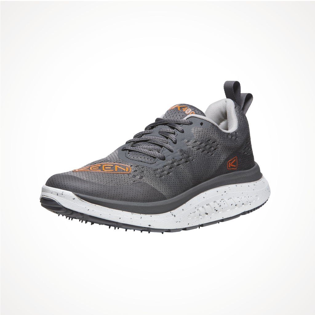 Footwear Keen Mens WK400 Steel Grey Scarlet Ibis Iso 2