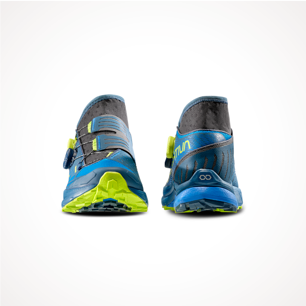 Footwear LaSportiva Mens Jackal II BOA Storm Blue Lime Punch Front