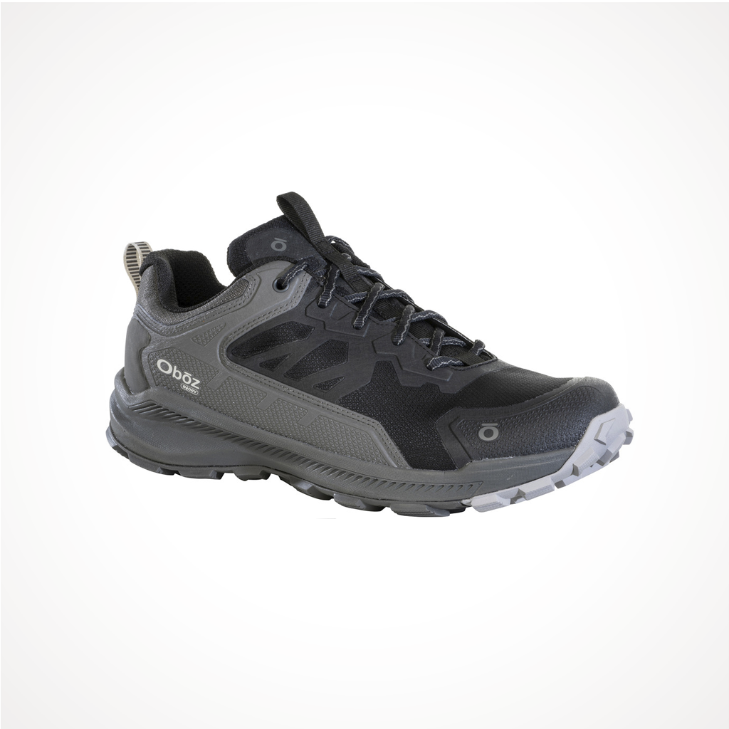 Footwear Oboz Mens Katabatic Low Waterproof Black Sea Iso