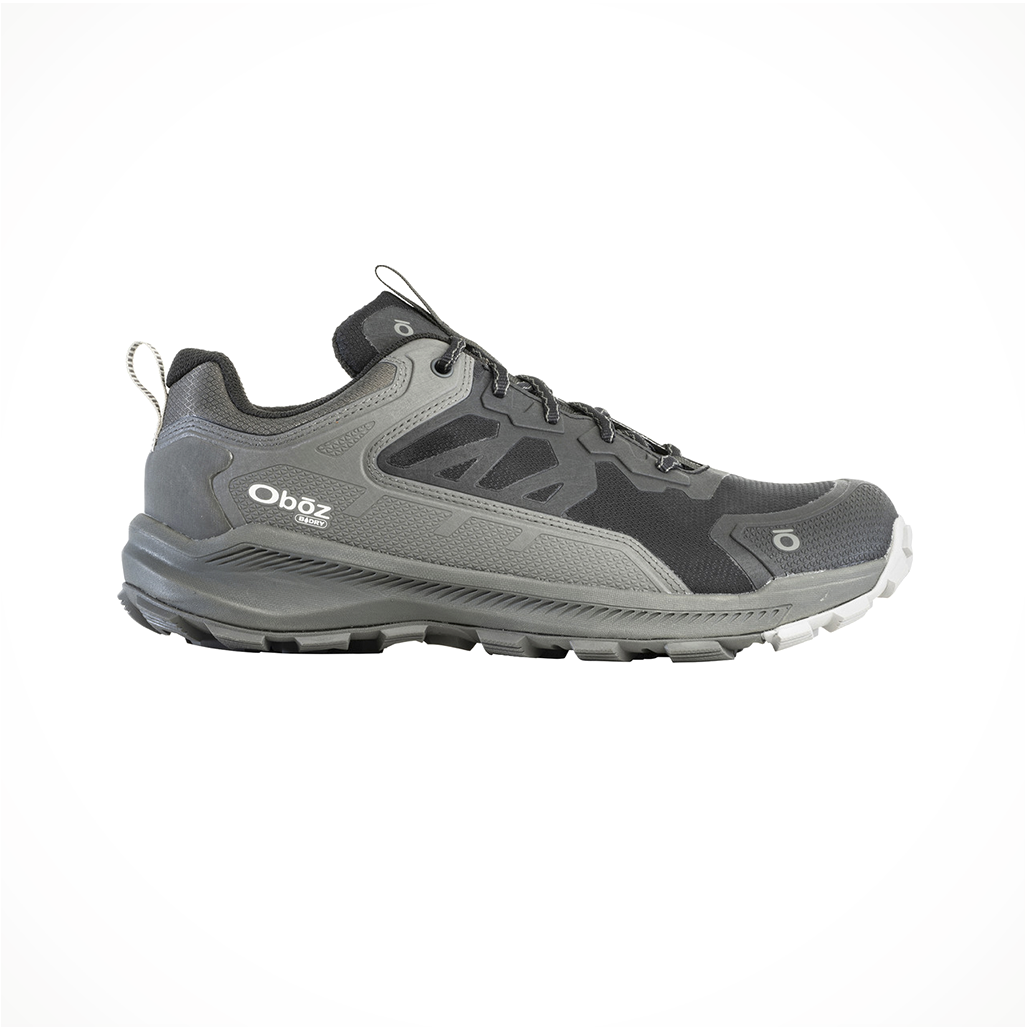 Footwear Oboz Mens Katabatic Low Waterproof Black Sea Side
