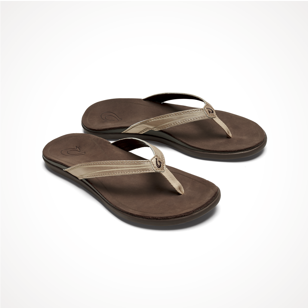 Women s OluKai Aukai Leather Sandals OutdoorSports