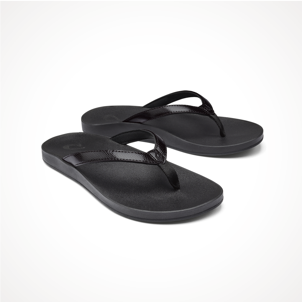 Footwear Olukai Womens Puawe Black Iso