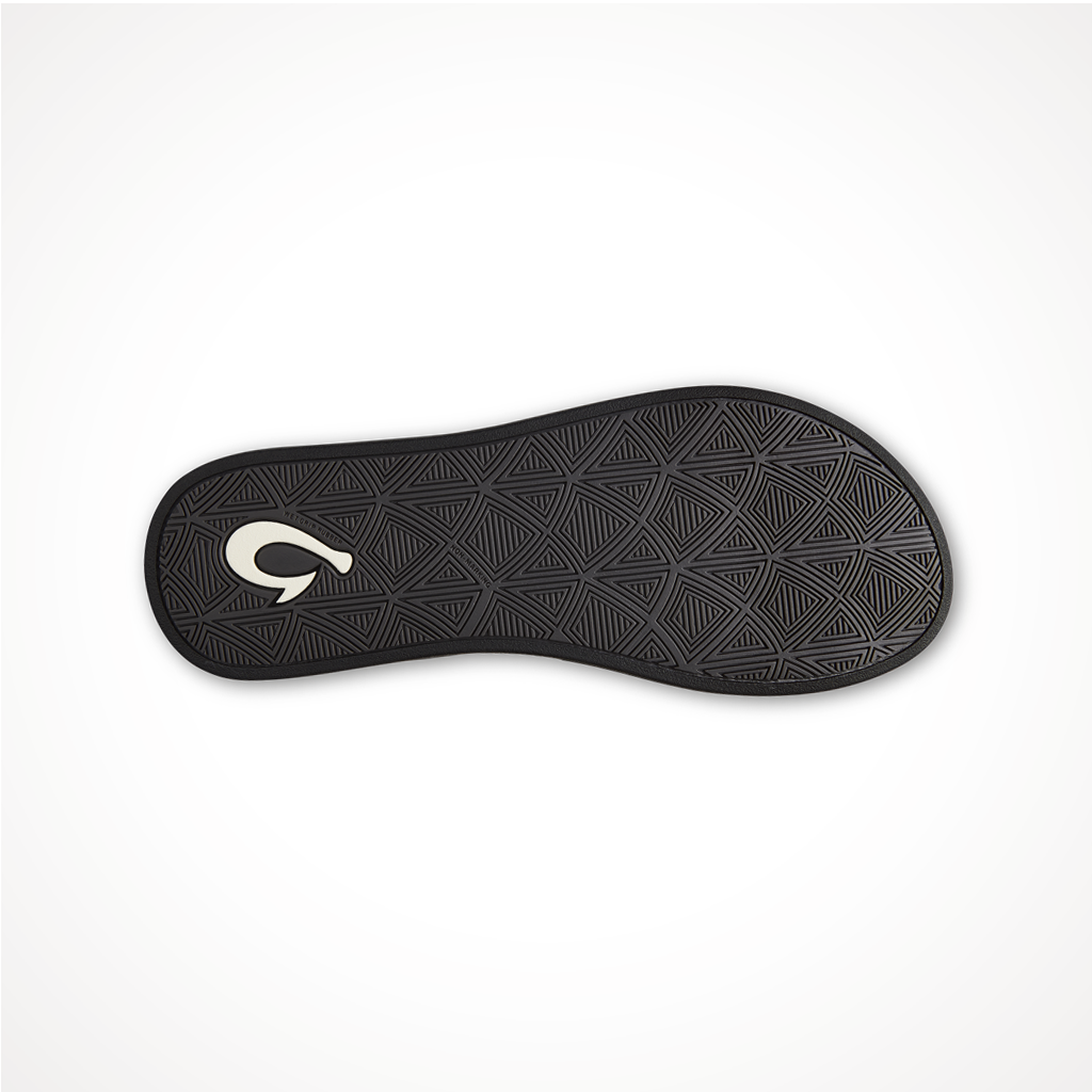 Footwear Olukai Womens Puawe Black Sole