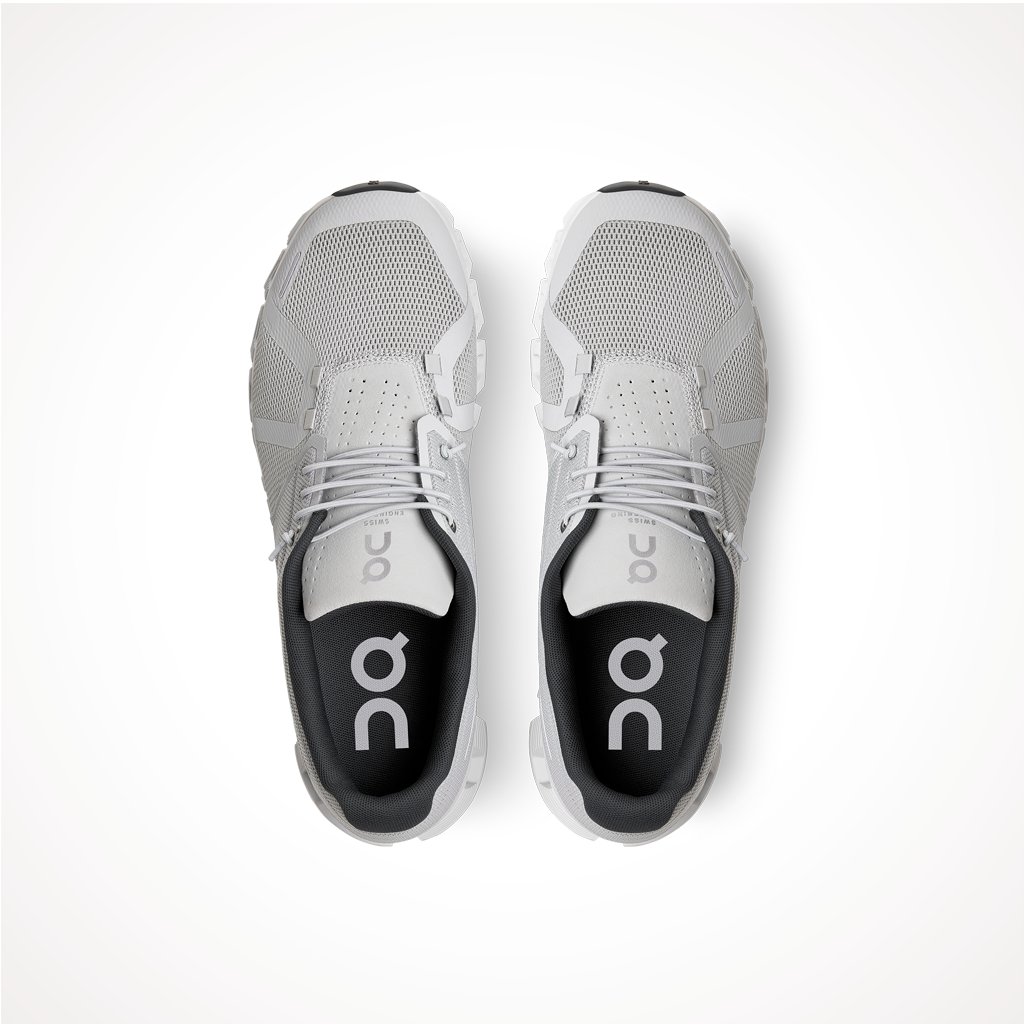 Footwear On Mens Cloud 5 Glacier White Top