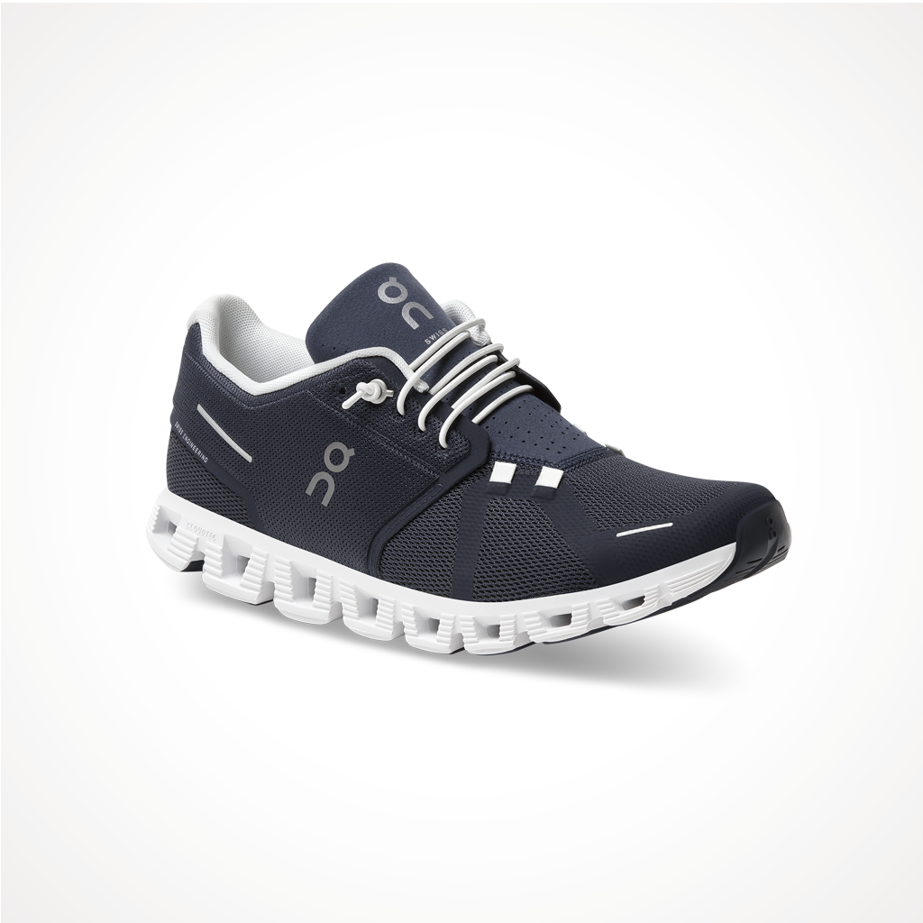 Footwear On Mens Cloud 5 Midnight White Iso
