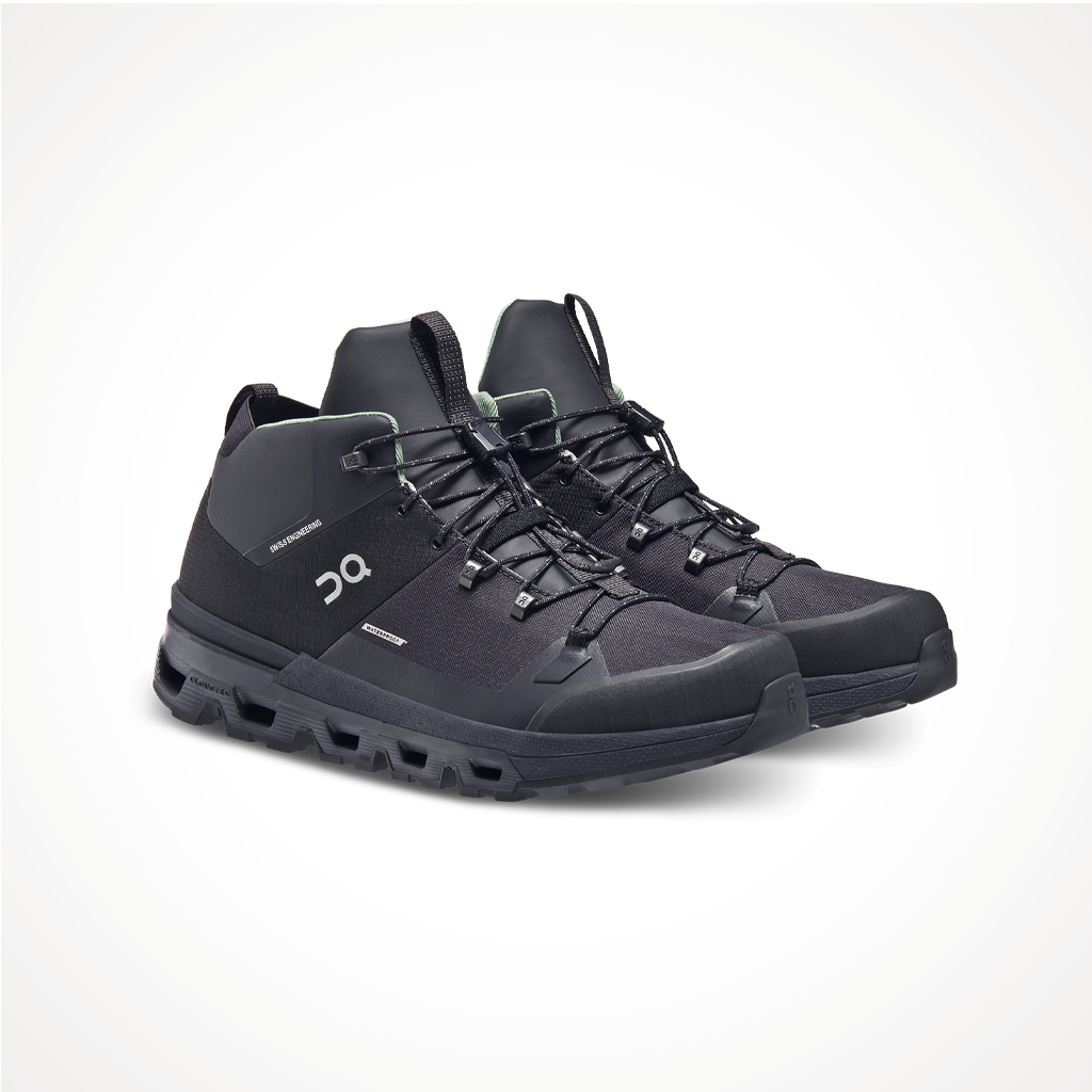 Footwear On Mens Cloudtrax Waterproof Black Iso