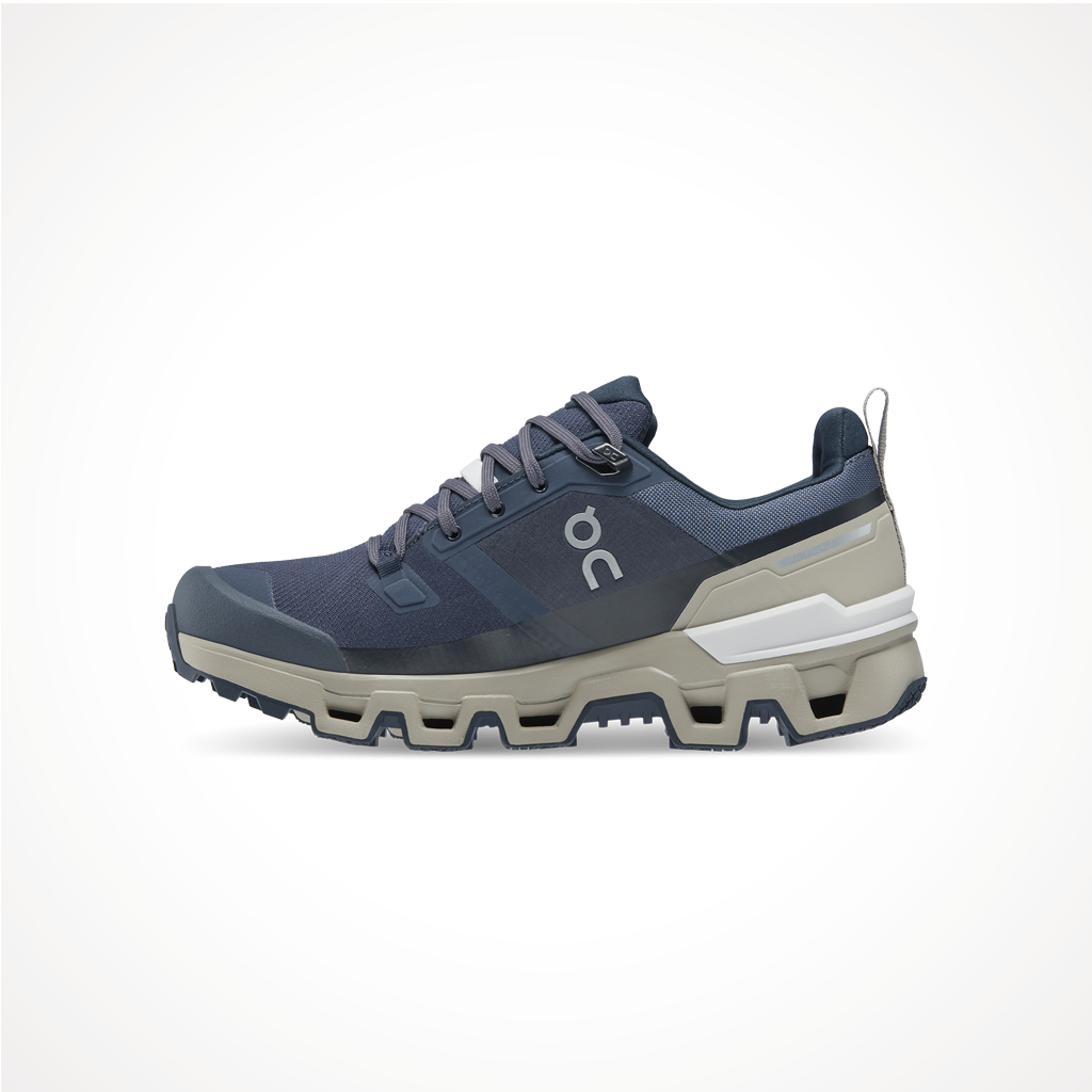 Footwear On Womens Cloudwander Waterproof Navy Desert Side 2