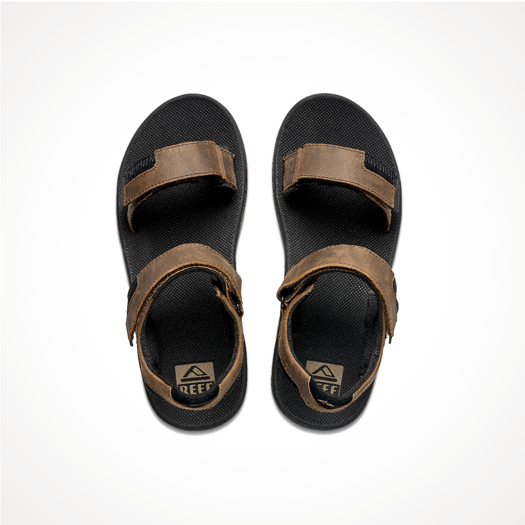 Men s Reef Fanning Baja Leather Sandals OutdoorSports