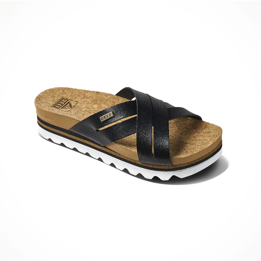 Footwear Reef Womens Cushion Bloom Hi Black Tan ISO