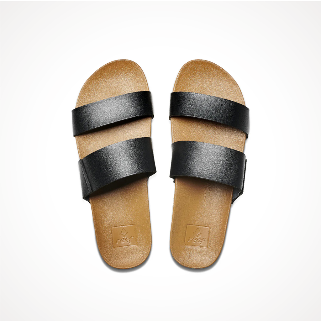 Footwear Reef Womens Cushion Vista Black Natural Top