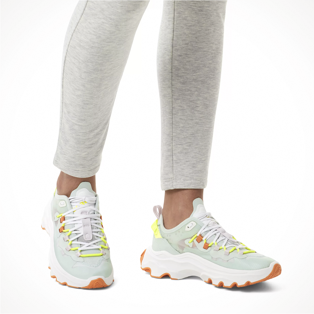 Footwear Sorel Womens Kinetic Breakthru Tech Lace Tea Light Sea Lifestyle