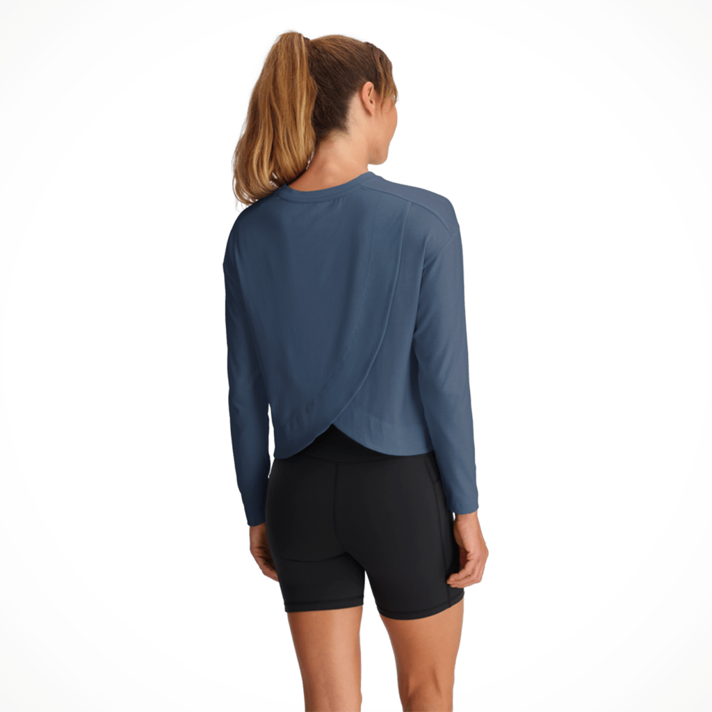 Product image: Free Fly Bamboo Shade Crossover LS Pacicfic Blue Womens 2026, shown in primary marketing view.