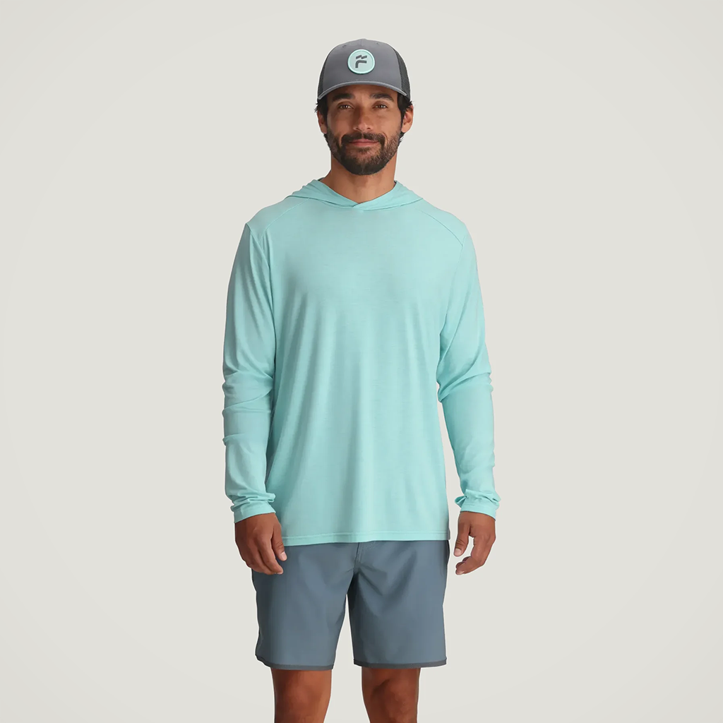 Product image: Free F Ly Bamboo Shade Hoodie Heather Bahama Blue Mens 2026 alt1.