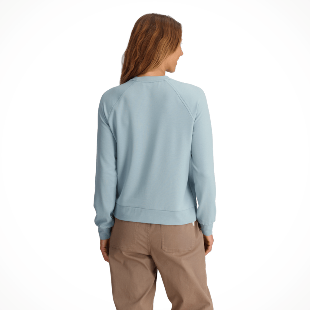 Product image: Free Fly Bamboo Lightweight Fleece Crew Ocean Mist Womens 2026 Alt1.