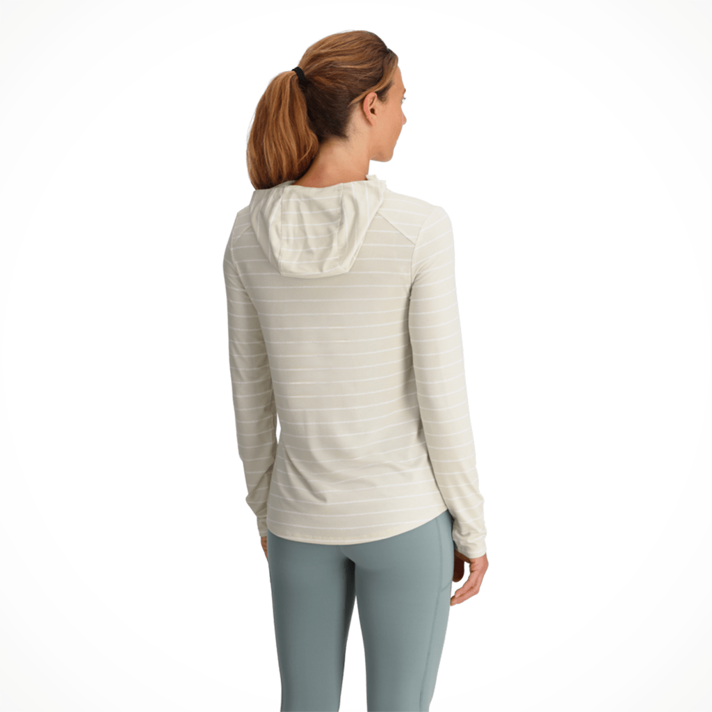 Product image: Free Fly Bamboo Shade Hoodie II Dash Stripe Birch womens 2026 alt1.