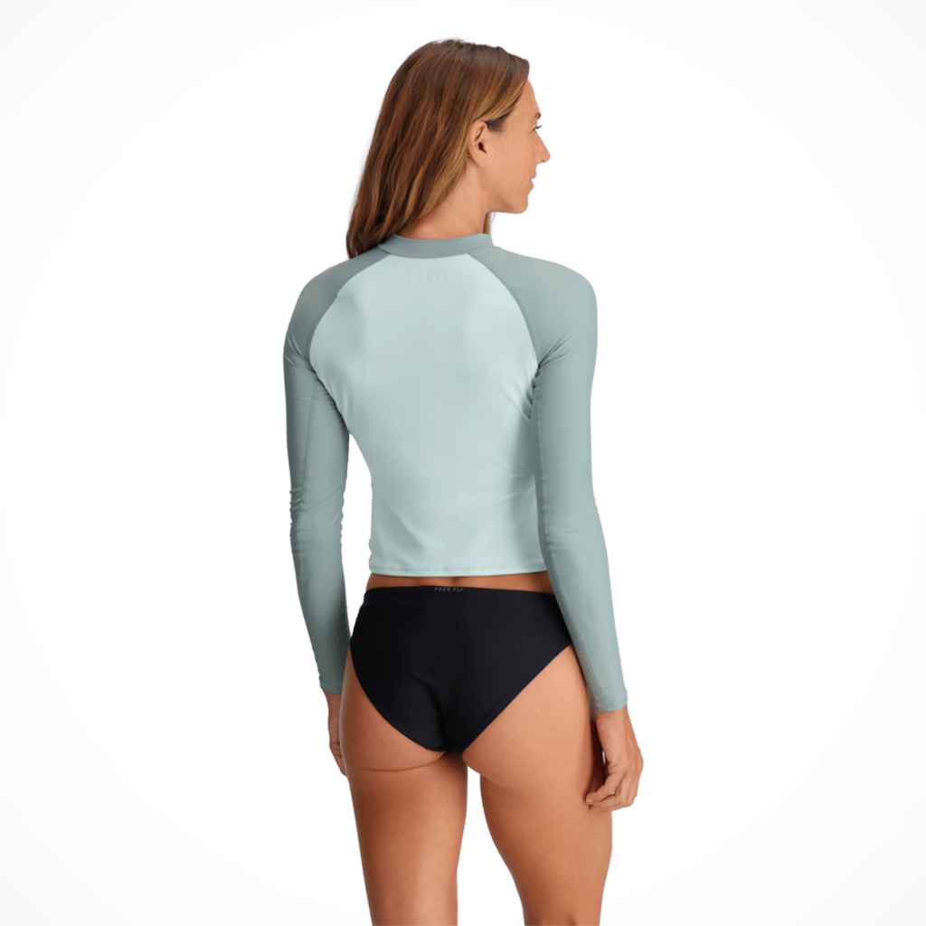 Product image: Free Fly Offshore Rash Guard ocean Mist Tropical womens 2026 Alt1.