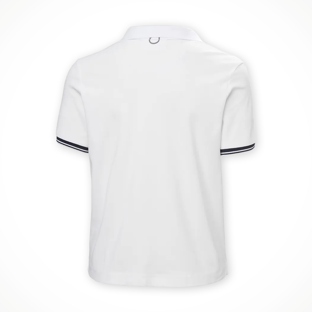 Product image: Helly Hansen Portofino Polo White Womens 2026, shown from the back.