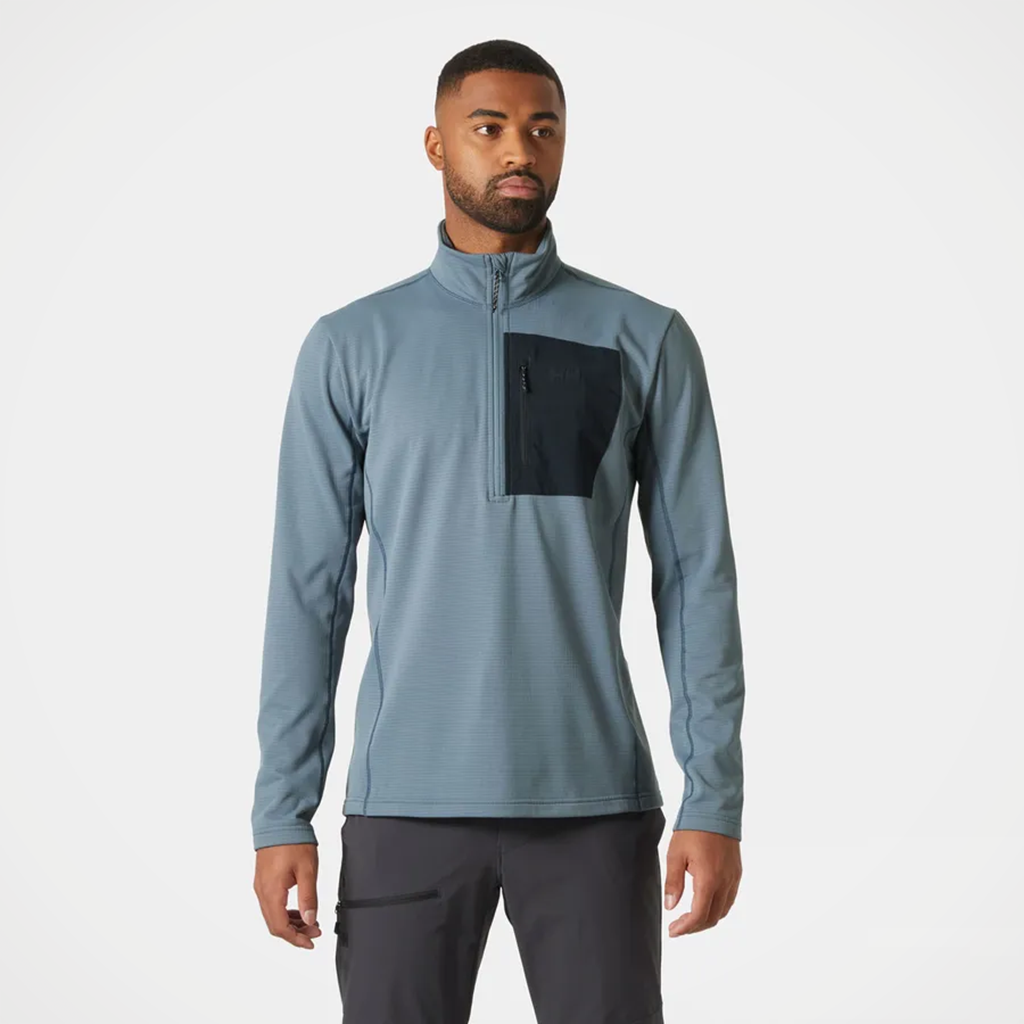 Product image: Helly Hansen Versatile Half Zip F Leece Washed Navy mens 2026 Alt1.
