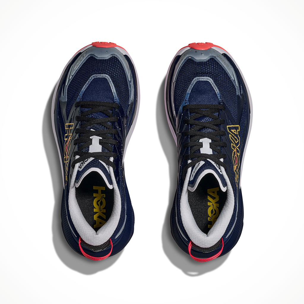 Product image: Hoka Mafate 5 Midnight Blue Starlight G Low Womens 2026, shown as a pair.