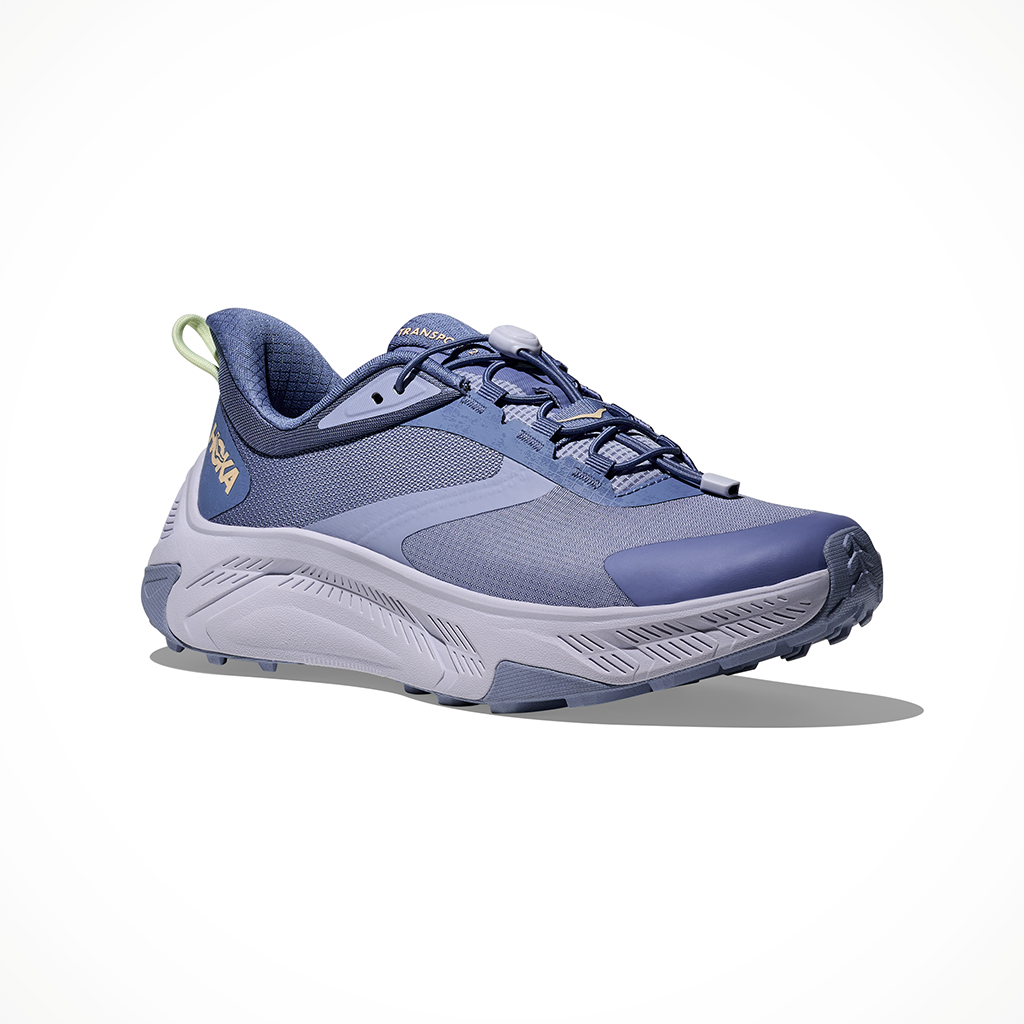 Product image: Hoka Transport 2 Tranquil Blue Ambient Womens 2026, shown from a three-quarter angled view.