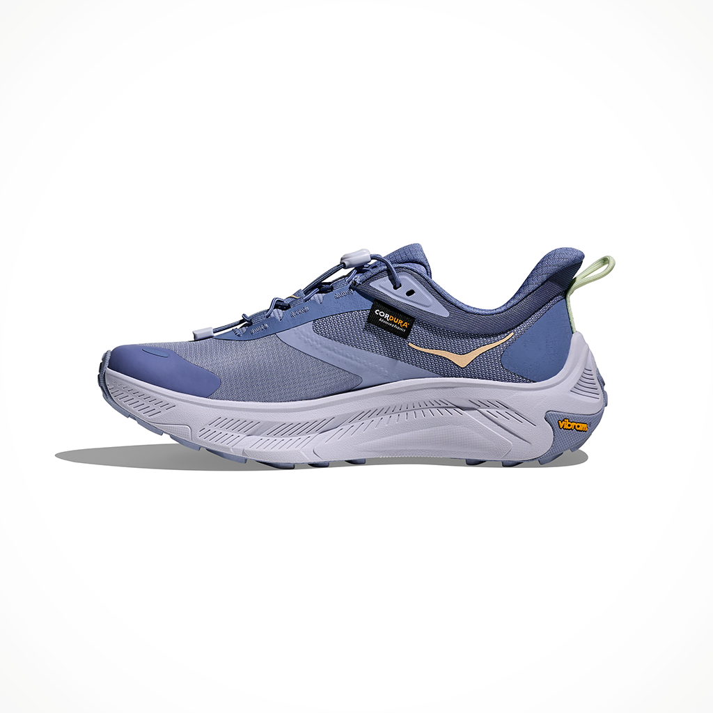 Product image: Hoka Transport 2 Tranquil Blue Ambient Womens 2026, shown from the left side profile.