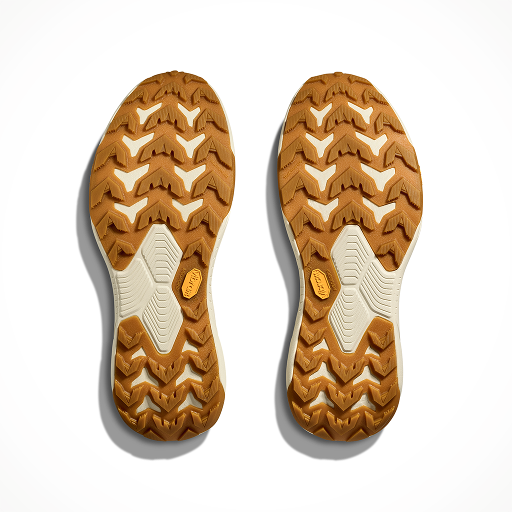 Product image: Hoka Transport Hike GTX Light Roast eggshell Mens 2026, showing the bottom view.