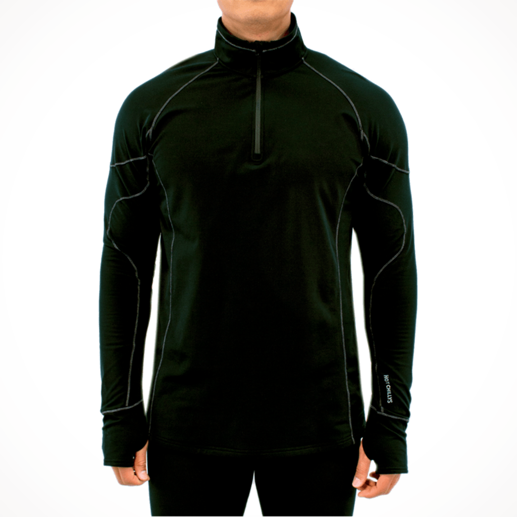 Product image: Hot Chillys Micro elite EX zip blk mens 2025 alt1.