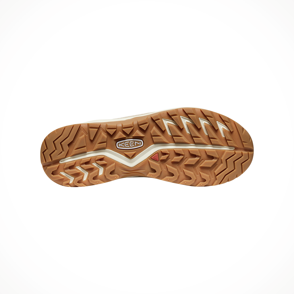 Product image: Keen Hightrail WP Wide Brindle Birch Mens 2026, showing the bottom view.