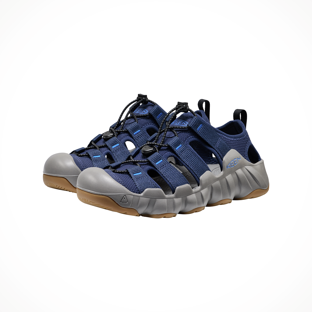 Product image: Keen Hyperport H2 Naval academy Steel Grey Mens 2026, shown as a pair.