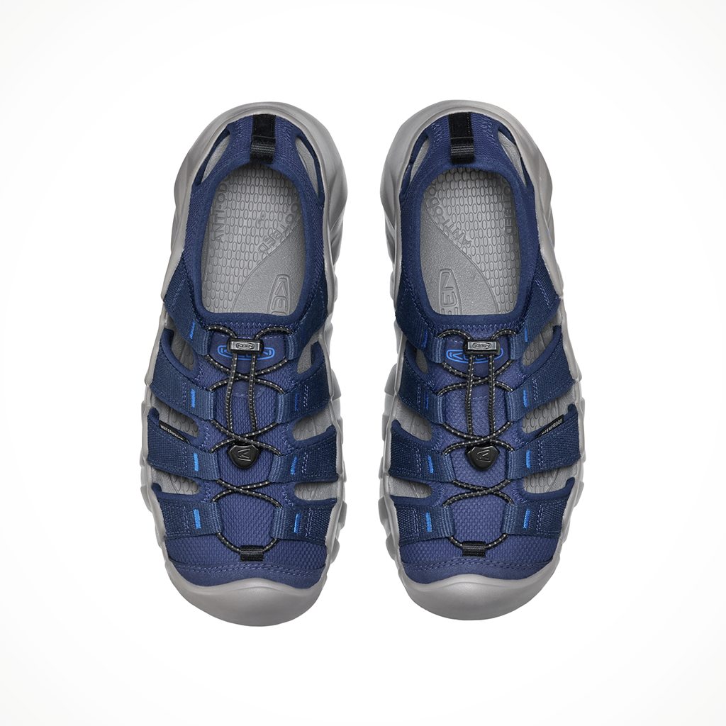 Product image: Keen Hyperport H2 Naval academy Steel Grey Mens 2026, shown from above.