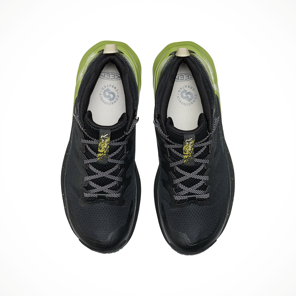 Product image: Keen Targhee Apex Mid WP black Golden Cypress mens 2026, shown from above.