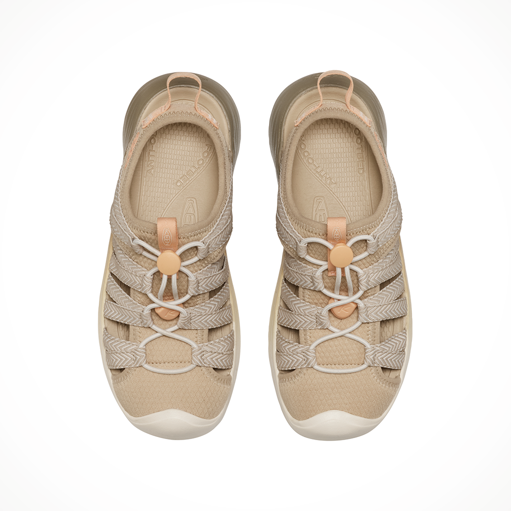 Product image: Keen Whisper Lite Safari Birch womens 2026, shown from above.