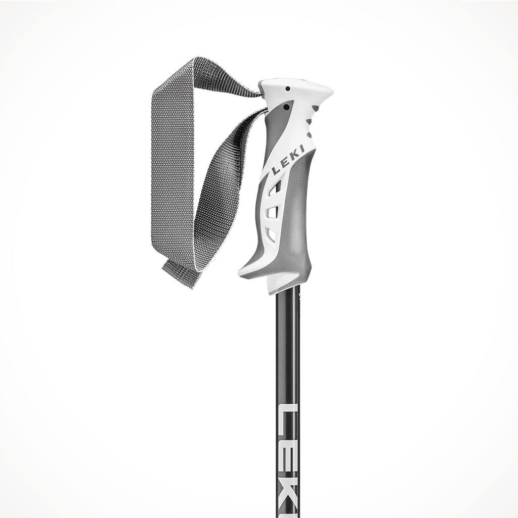 Leki Bliss Womens Ski Poles 2024 Steel Anthracite White Grip