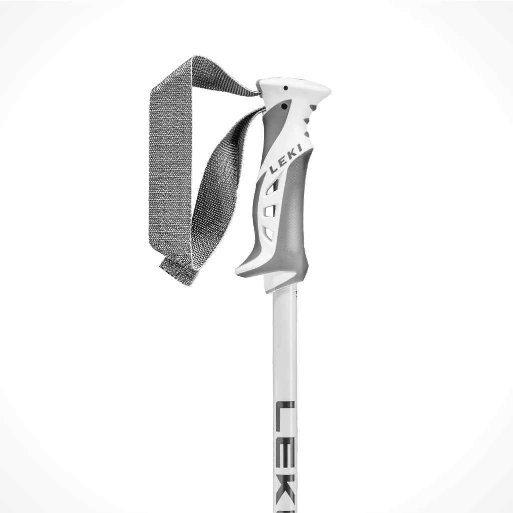 Leki Bliss Womens Ski Poles 2024 Steel White RoseGold Grip