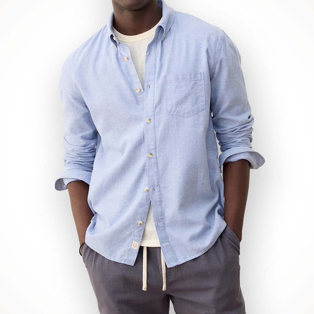Better-Than-Linen Long Sleeve Shirt — Men's