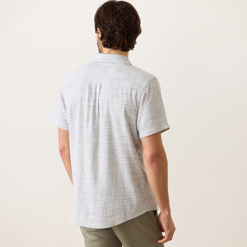 Product image: Marine Layer Classic Stretch Selvage Shirt B Lue Mini S Tripe Mens 2026 Alt2.