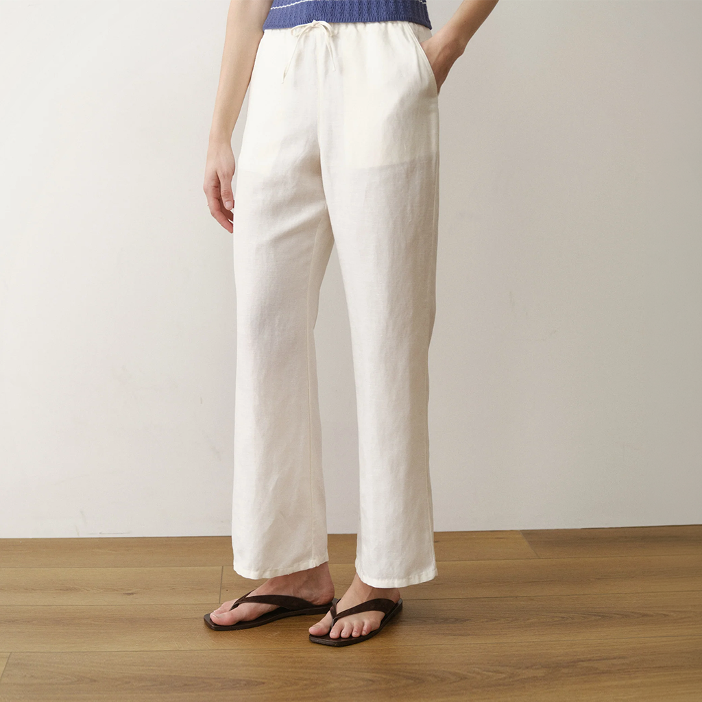 Product image: Marine Layer Linen Drawstring Pant antique White Womens 2026, shown in primary marketing view.
