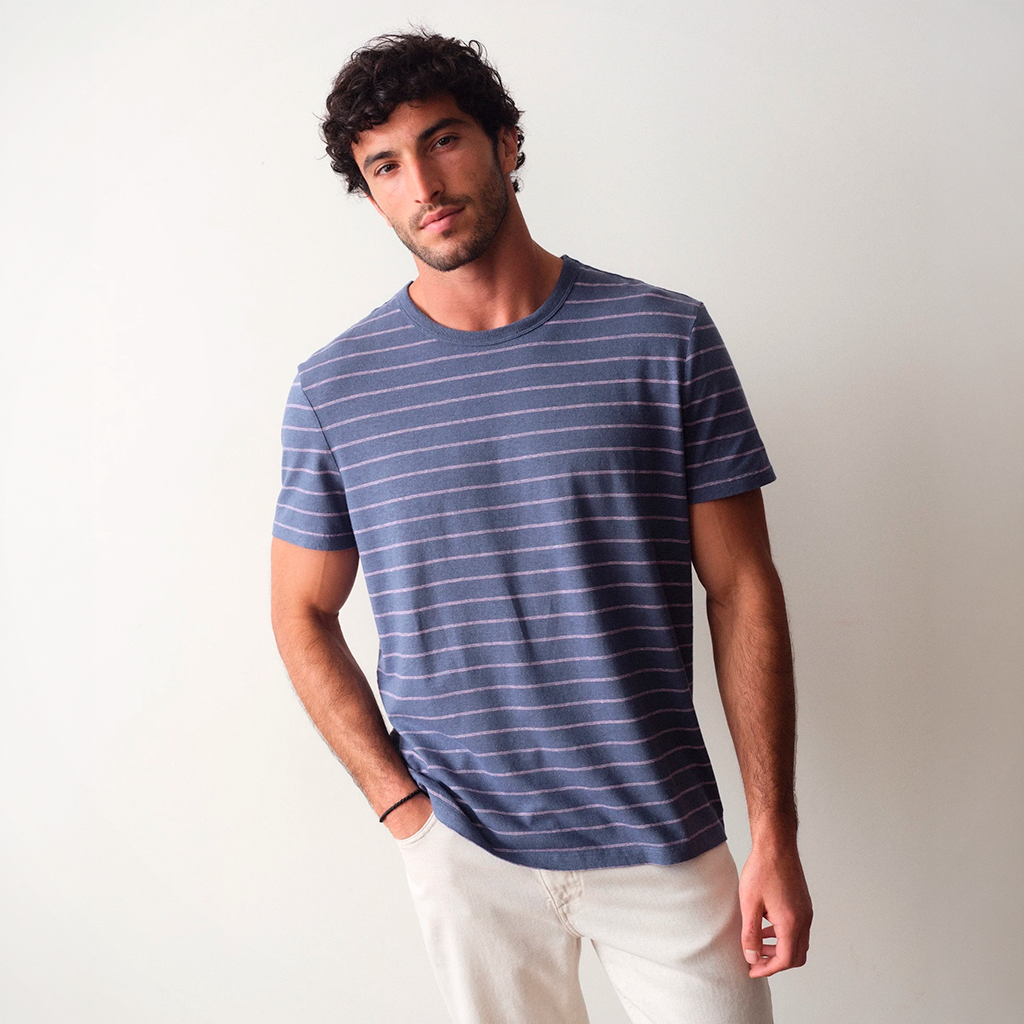 Relaxed Hemp Cotton Tee — Men's