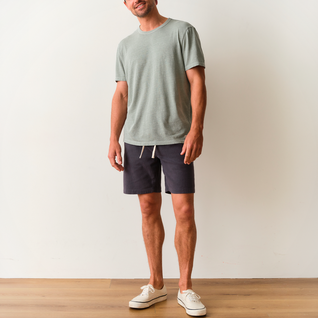 Relaxed Hemp Cotton Tee — Men's