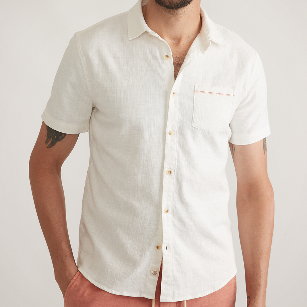Product image: Marine Layer Classic S Tretch Salvage S Hirt Natural mens 2026 alt1.