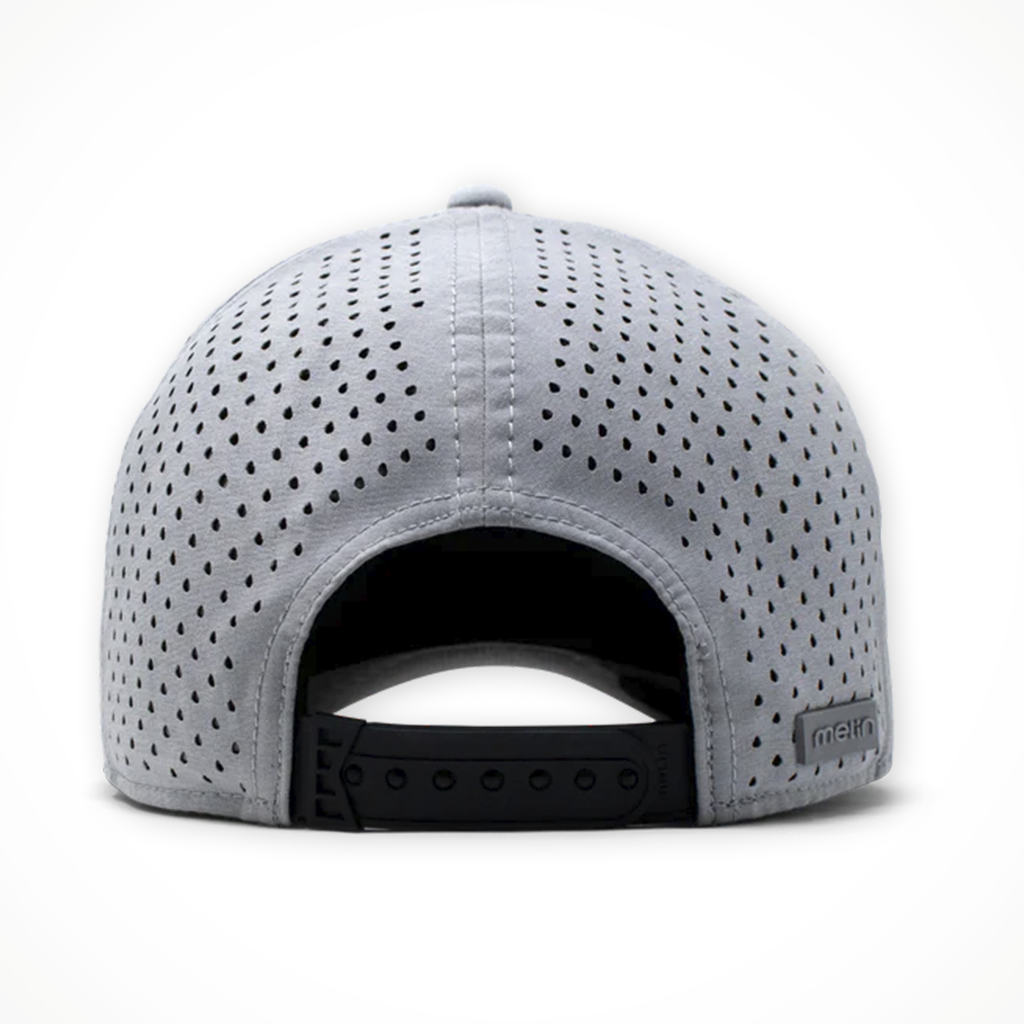 Product image: Melin A Game Hydro Heather Grey Unisex 2026, shown from the back.