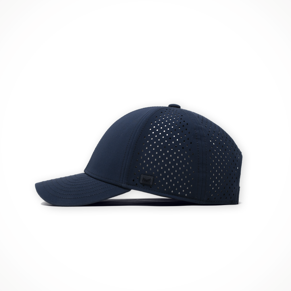 Product image: Melin A Game Hydro Navy Unisex 2026, side profile view.