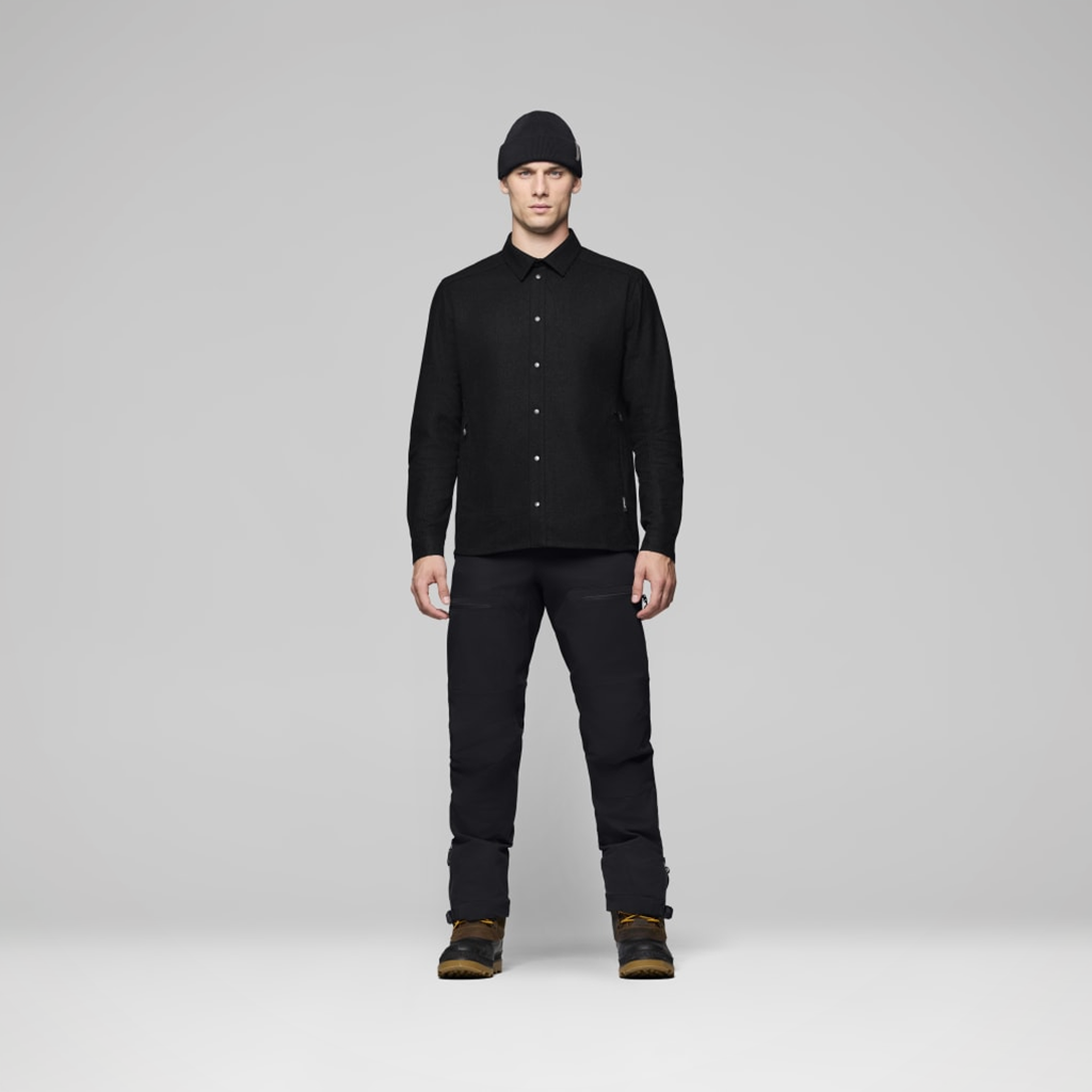 Femund Wool Plain Shirt — Men's