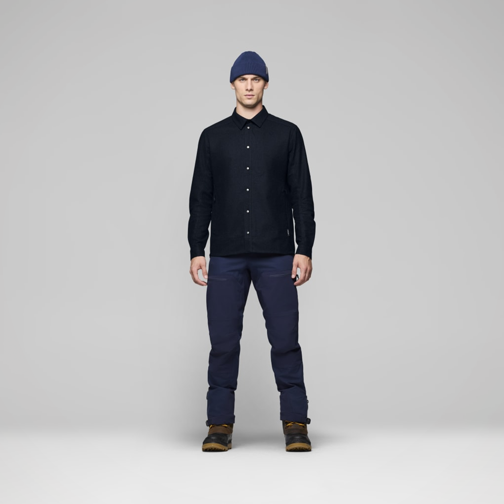Femund Wool Plain Shirt — Men's