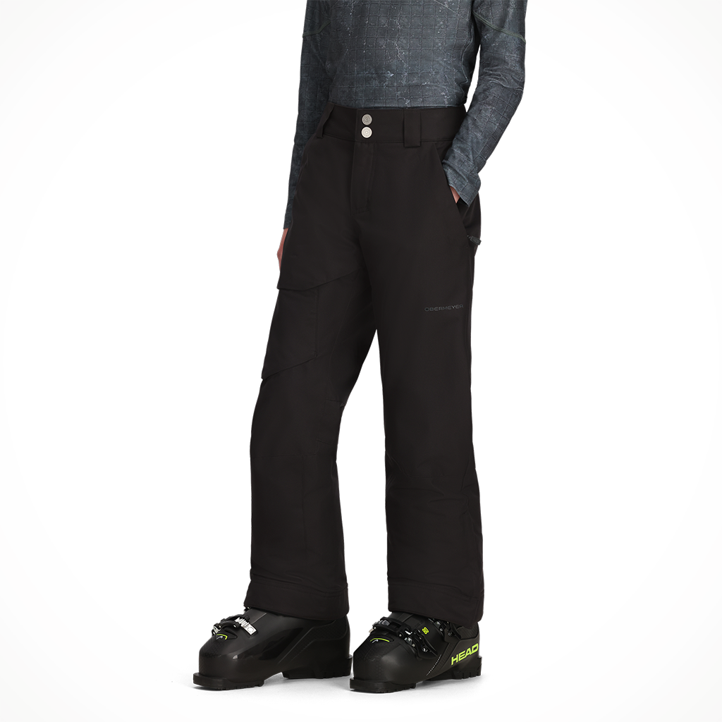 Product image: Obermeyer Brisk Pant Black Boys 2025 Alt1.