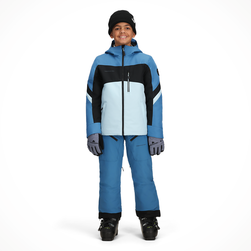 Product image: Obermeyer Fleet Jacket Indy Blue kids 2025 Alt1.