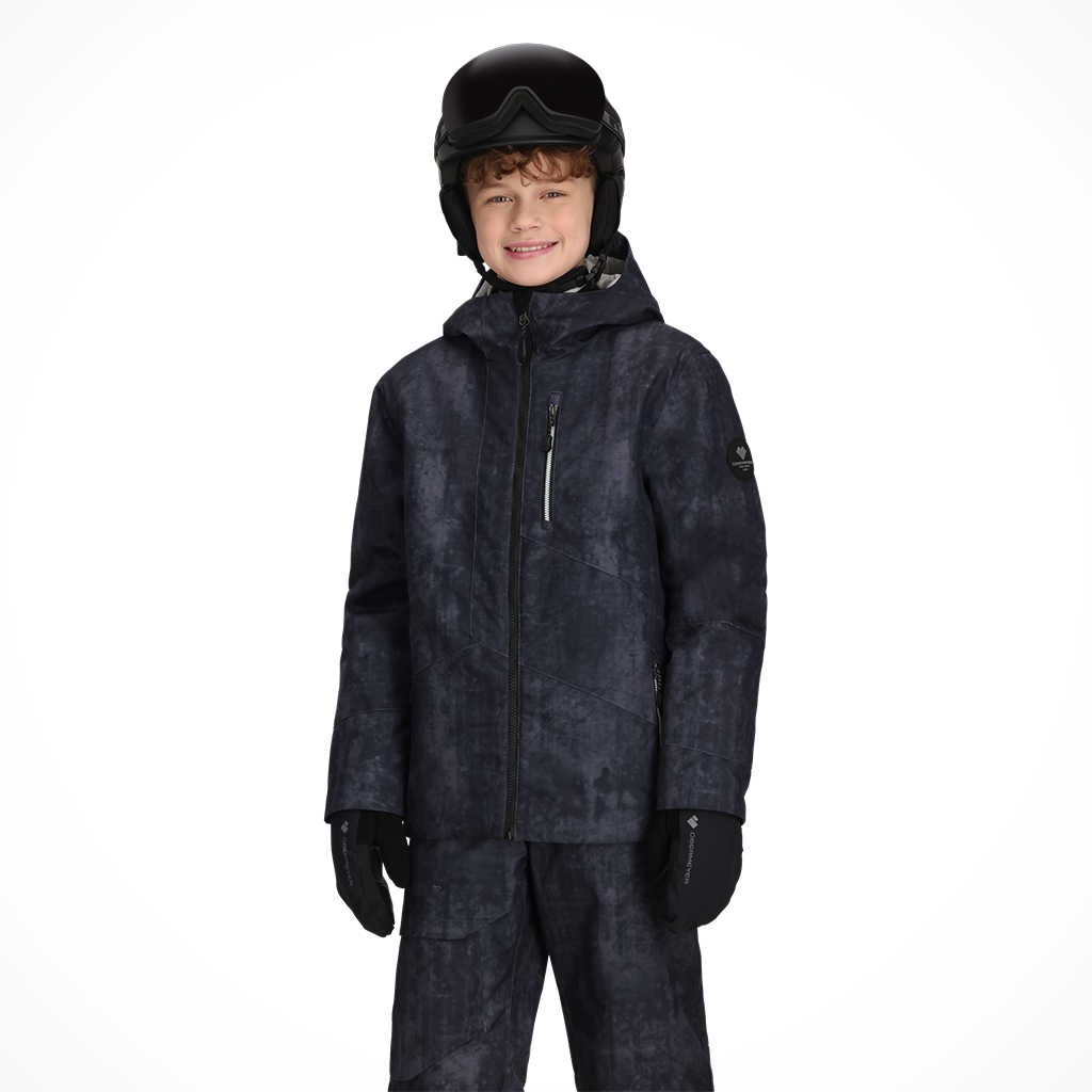 Product image: Obermeyer Gage Jacket Steel Frost Kids 2025 Alt1.