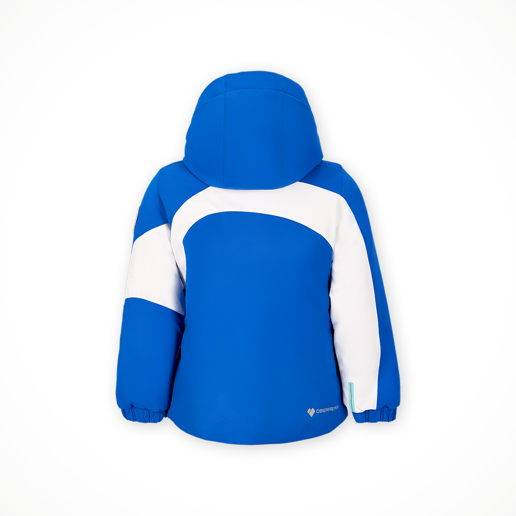 Product image: Obermeyer Livia Jacket Sky Blue Kids 2025, shown from the back.