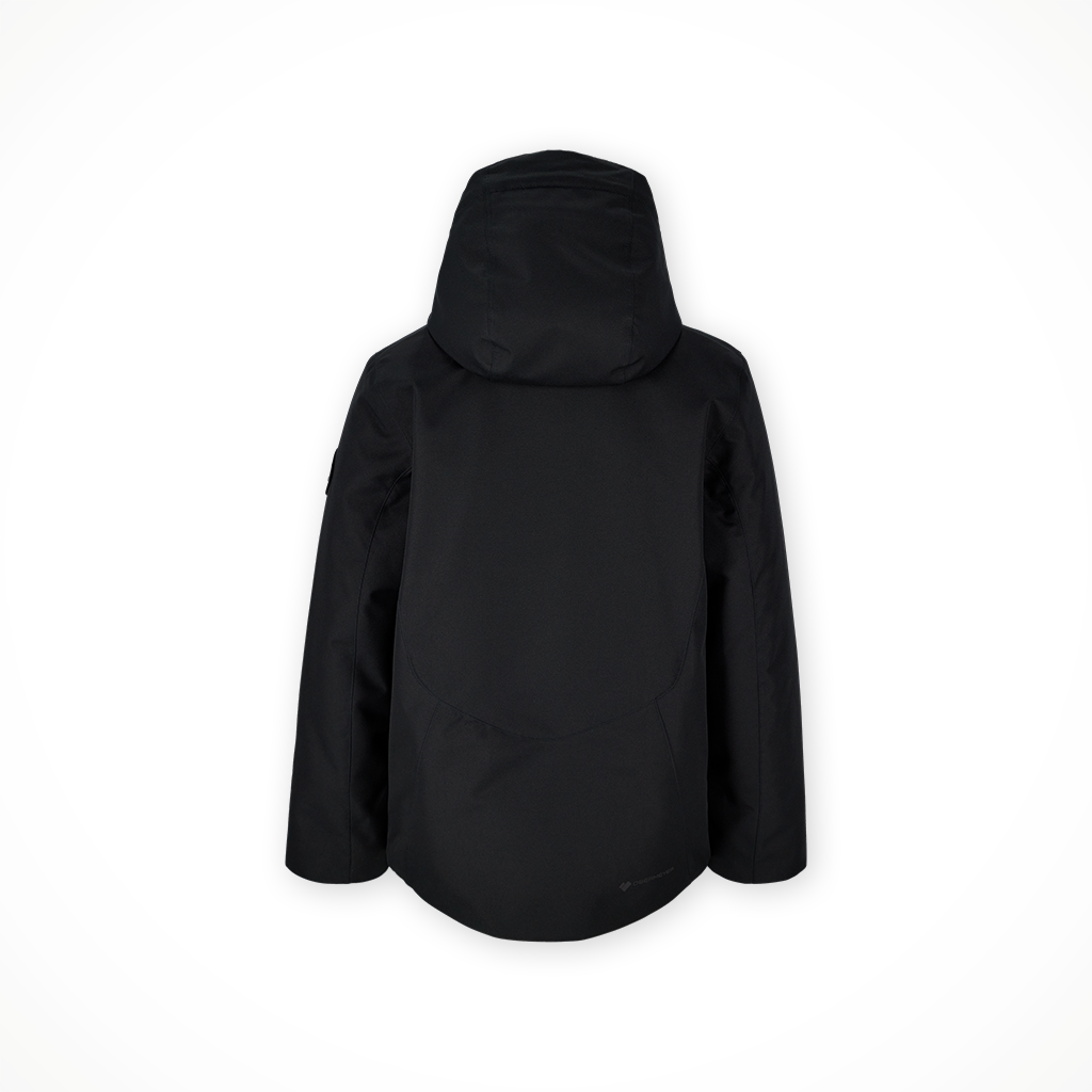 Product image: Obermeyer Ryder Jacket Black Kids 2025, shown from the back.