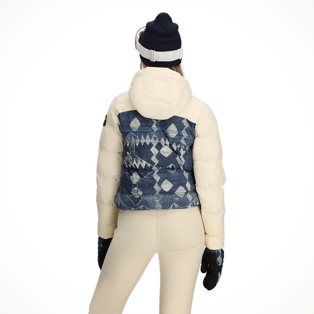 Product image: Obermeyer Slopeside Puffer indigo mtn womens 2025 alt1.